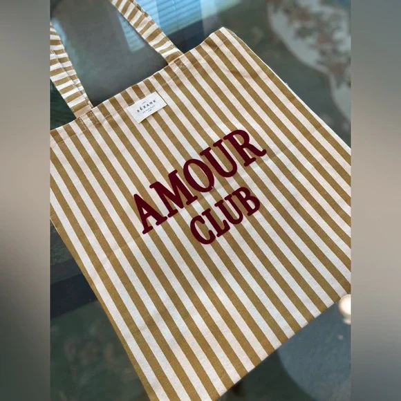 NEW Sezane AMORE CLUB Tote Bag Sézane - Picture 2 of 6